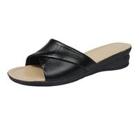 Women Beach Slippers Arch Support Flat Casual Wedge Heel Thong Sandals Ladies Walking Summer Fish Mouth Flip Flops Lightweight Open Toe Non-Slip Sandals Shoes Spring (Black, 5.5)