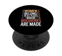 Women Belong Discoveries Being Made Funny Saying PopSockets Adhesive PopGrip