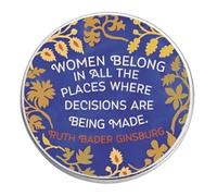 Women Belong In All The Places Where Decisions Are Being Made Notorious RBG Ruth Bader Ginsburg I Dissent 1.2" Enamel Pin Badge