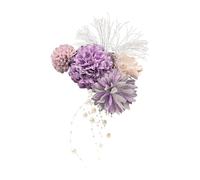 Women Beret Hats Women Japanese Hairpin Japanese Kimono Head Flower Set Coming of Age Silk Flower Graduation Hair, Purple, One Size