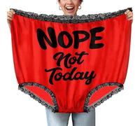 Women Big Grandma Panties, Oversize Granny Pants Joke, Novelty Undies Prank, Oversized Underpants Granny Panties, For Birthday Christmas Valentines Wedding Party Celebration Stocking Stuffer Red