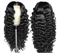 Women Black Wig Long Black Afro Wigs Lace Front for Black Women Bob Short Curly Wig Glueless Synthetic for 80S Fun Anime Party Cosplay or Daily 28 inch