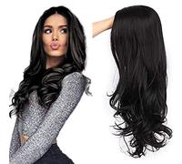 Women Black Wig Long Blue And Purple Ladies Wigs UK Real Hair for Older Women Bob Glueless Synthetic Short Curly Wig 80S Rock Fun Anime Party Cosplay or Daily 28 inch