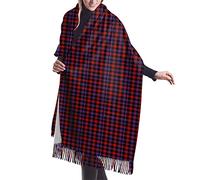 Women Blanket Scarf Long Shawl Clan Dalrymple Tartan Cashmere Feel Shawl Wrap Winter Warm Scarf 77x27inch