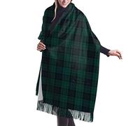 Women Blanket Scarf Long Shawl Clan Murray Tartan Cashmere Feel Shawl Wrap Winter Warm Scarf 77x27inch