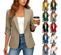 Women Blazer,Womens Blazer Waterproof Soft Performance Outfit Elastic Wearable Winter Cozy Blue Comfort Office Blazer Casual Print Black Suit Jackets Summer Blazers Tops Coat Cute Winter