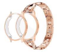 Women Bling Strap Compatible with Garmin Venu 3s Screen Protector Case and Metal Watch Band for garmin Venu3s TPU Soft Case Bumper