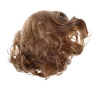 Women Blonde Short Curly Wig Big Wavy K Silk Hairpiece | Washable, Stretchable and Reusable, Comfortable Fit for Wedding and Birthday Occasions, Golden Shade