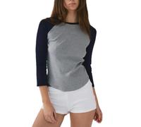 Women Boat Neck 3/4 Sleeve Crop Tops Slim Fit Bell Sleeve Curved Hem T-Shirt Y2K Ladies Basic Tunic Tee Top