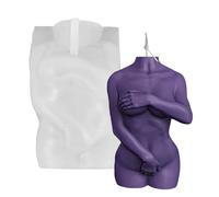 Women Body Mold, Naked Shy Women Men Body Shape Candle Mould, Shy Female and Shy Male Candle Mould, Body Art Female Male Moulds for, Home Craft Making, Desk Decor Making Tools