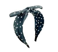 Women Boho Dots Wide-Brimmed Hairbands Vintage Beach Bowknot Headbands Korean Soft Turbans Accessories