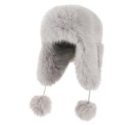 Women Bomber Hat Faux Fur Trapper Hat with Earflaps Trooper Hats Ushanka Russian Hat Warm Thick Aviator Winter Cap Hunting Hat Thermal Outdoor Ski Hat Windproof Balaclava Hat for Skating Climbing