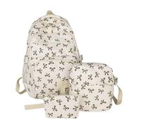 Women Bowknot Backpack, Cute Large Capacity Dàypack, Lightweight Travel Bag | Stylish Bow Accent, Spacious Cosmetic Compartment, Comfortable Shoulder Straps, Teacher Work Bag, Airplane Travel, Outdoor
