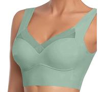 Women Bra Womens Sports Bras Floral Strap Running Gym Workout Crop Top for Non Wired Compression Older Tank Cotton Comfort UK Seamless V-Neck Black Bralette Square Neck