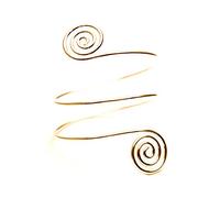 Women Bracelets Mother's Day Easter Gifts Punk Bangle Arm Geo Cuff Bar Open Armband Upper Fashion Curve Armlet Other Tw206d (Gold, One Size)