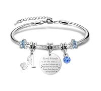 Women Bracelets with Initial Letters-Personalized Gift for Good Friends,Friendship Starfish Bracelet and Girls Bracelets -Name Bracelets Give BFF Sister Colleague Daughter Jewellery (A)