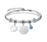 Women Bracelets with Initial Letters-Personalized Gift for Good Friends,Friendship Starfish Bracelet and Girls Bracelets -Name Bracelets Give BFF Sister Colleague Daughter Jewellery (D)
