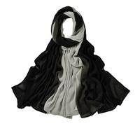 Women Breathable Modal Muslim Headscarf Long OverSized Soft Shawl Wraps Premium Lightweight Wrap Head Scarf Gradient Color Malay Cotton Muslim Hijab Arabia Islamic Prayer Shawl Wrap Scarf