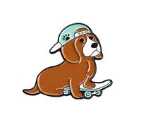 Women Brooch for Easter Days 1pc New Dog Brooch Pin Small Jewelry Dog Animal Metal Badge Decorative Anti Walking Jewelry Craft Set for Women (Khaki, One Size)