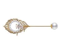 Women Brooch Pin Feather Pin Brooch Female Pin-up Cardigan Suit Jacket Atmospheric Simple Wild High-end Decorative Accessories Exquisite Broches