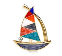 Women Brooch Pins Small Sailboat Brooch Pins Shiny Artificial Crystal Cut Brooch Jewelry Accessories For Women Girl Fashion Brooches,A A