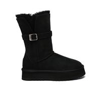 Women Brush 3-Way Style Platform Mid Boots EverAu Australia Black 8