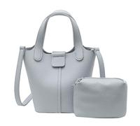 Women Bucket Bag Solid Color Shoulder Bag PU Leather Handbag Fashionable Crossbody Simple Messengers For Daily Solid Color Crossbody For Women Pu Leather Bucket Simple Shoulder