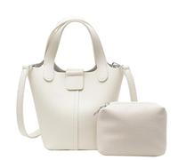 Women Bucket Bag Solid Color Shoulder Bag PU Leather Handbag Fashionable Crossbody Simple Messengers For Daily Solid Color Crossbody For Women Pu Leather Bucket Simple Shoulder