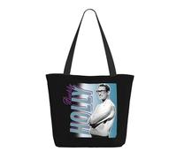 Women Buddy Singer Holly Tote Bag lightweight Shoulder Bag Large Capacity Reusable Grocery with Inner Pockets Zipper for Sport Travel Beach shopping