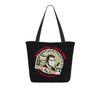 Women Buddy Singer Holly Tote Bag lightweight Shoulder Bag Large Capacity Reusable Grocery with Inner Pockets Zipper for Sport Travel Beach shopping