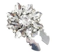 Women Button Covers Rhinestone Shiny Button Covers for Shirt Cufflinks | Clip On Chic Dress Decoration for Shirts Dresses, riferimento alla descrizione, Rhinestone+Copper, Please refer to