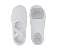 Women Canvas Split Sole Ballet Shoes PrimaFlex - UK Size 10 - White