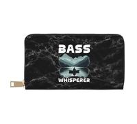 Women Card Case Bass Fish Whisperer2 Women's Wallets Colourful Clutch Wallet Card Case Leather Wallet for Friend, Daughter, Girls