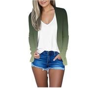 Women Cardigans UK Fall Cardigans Lightweight Soft Casual Open Front Knit hrugs Jumper Ladies Tops for Dress Evening Wedding (Blackish Green, M)