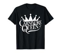 Women Carnivore Queen Diet Meat Steak Lover Lion Diet Saying T-Shirt