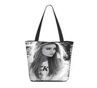 Women Carpenter Singer Sabrina Tote Bag lightweight Shoulder Bag Large Capacity Reusable Grocery with Inner Pockets Zipper for Sport Travel Beach shopping