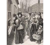 Women casting their vote at the polls in Cheyenne Wyoming Territory USA. After an illustration by an unknown artist in the November 24 1888 edition of Frank LeslieÔøΩs Illustrated Newpaper. In 1869