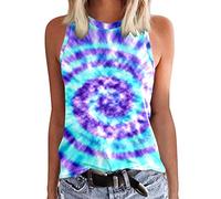 Women Casual Blouse, Summer Casual Jumper Sleeveless Tunic Tank Tops Floral Pirnt Vest U-Neck Printed Tops Tee Vest Blouse Tops Ladies Beach Shirts Short Sleeve Cardigans for Women UK Blouses