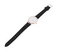 Women Casual Digital Wrist Watch Black Pu Leather Belt