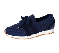 Women Casual Lace Up Flat Sole Round Toe Flying Weaving Shoes Fashion Versatile Women Shoes in Plus Sizes, blue, 8 UK