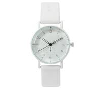 Women Casual Leather Analog Quartz Watch Ms. Wristwatch Clock Business Date Casual Watch Ladies Watches with Leather Strap (White, One Size)