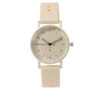 Women Casual Leather Analog Quartz Watch Ms. Wristwatch Clock Business Date Casual Watch Watches for Small Wrists (Yellow, One Size)