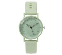 Women Casual Leather Analog Quartz Watch Ms. Wristwatch Clock Business Date Casual Watch Wind up Watches for Men No Battery (Mint Green, One Size)