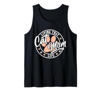 Women Cat Mom Cat Lover Cute Mother's Day Mama I Love My Cat Tank Top