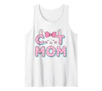 Women Cat Mom Cat Lover Cute Mother's Day Mama I Love My Cat Tank Top