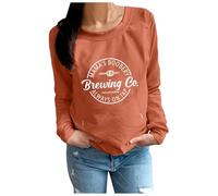 Women Causal Maternity Nursing Sweatshirt Comfort Friendly Zip Breastfeeding Pullover Tops Mama's Boobery Sweater Fashionable Sweatshirts Women Long Pullover Hoodie Women Orange