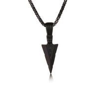Women Chain Necklaces Fashion Necklaces for Women Elephant Necklace Chunky Necklaces for Women Stainless Spearpoint Arrowhead Pendant Necklace For Mens Cool Chain for Necklace (Black, One Size)
