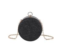 Women Chain Strap Messenger Bag Banquets Bag Crossbody Korean Shoulder Small Round Cell Phone Purse Womens Small Round Korean Crossbody Trend Chain Strap Shoulder