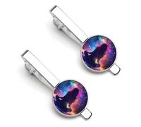 Women Chakra Zen Spiritual 2 Pcs Tie Clips for Men Tie Bar Tie Pins for Regular Ties Wedding Business