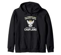 Women Chaplain Religious Holiday All Women Created Equal Zip Hoodie